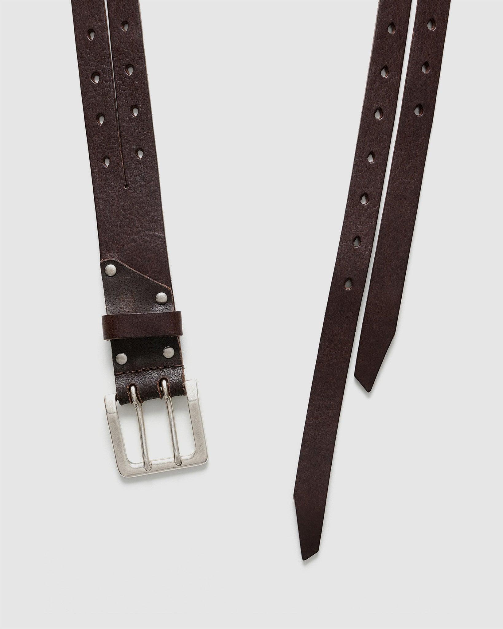 Split Belt Oily Brown