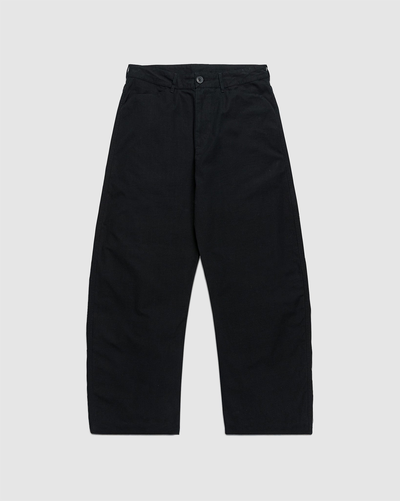 Reverse Twill Barrel Pant Black
