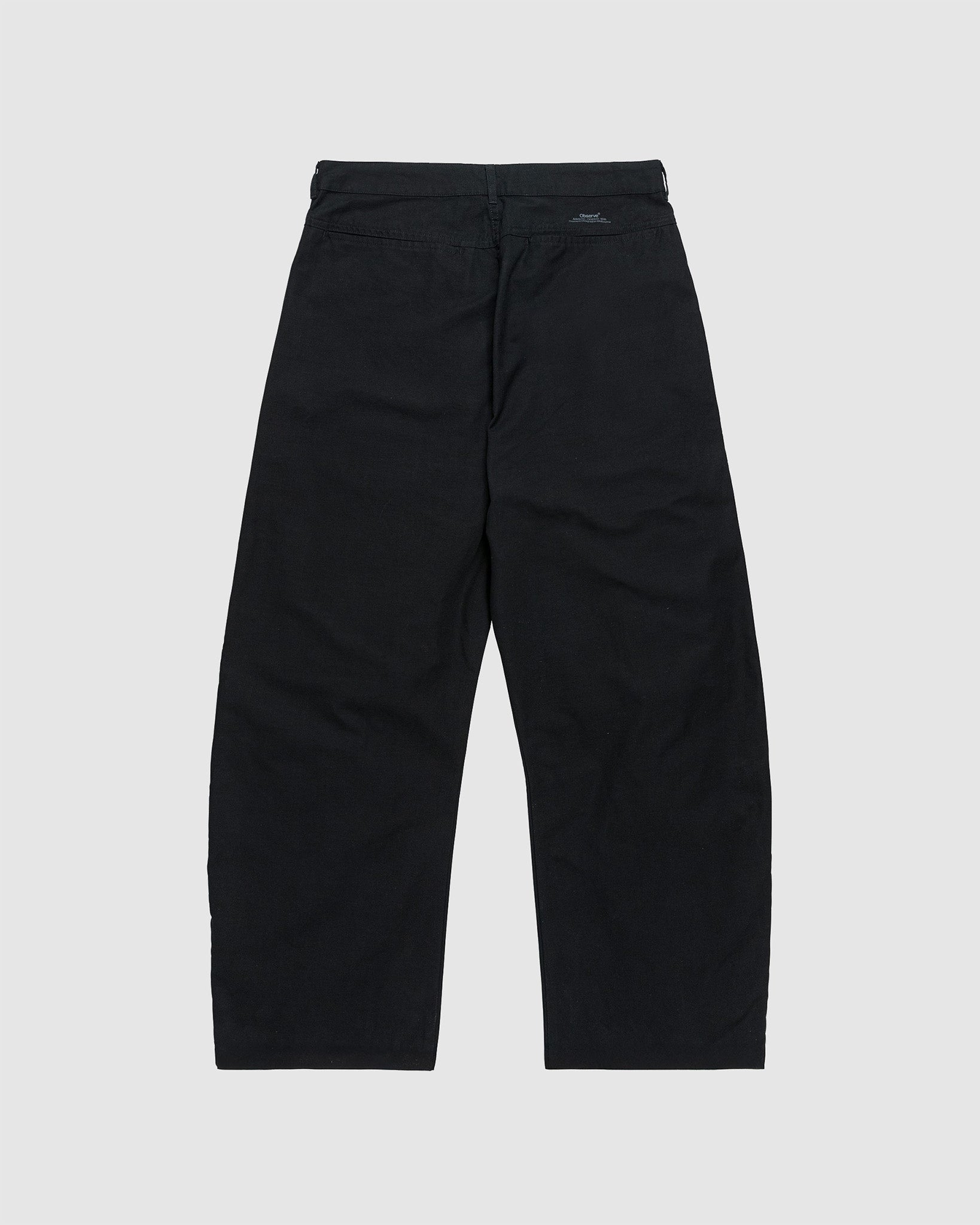 Reverse Twill Barrel Pant Black