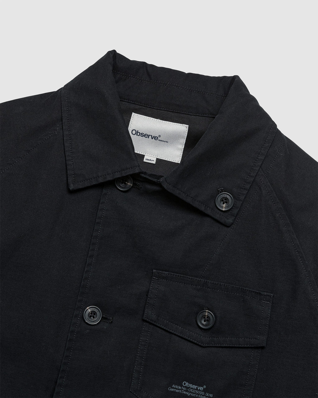 Panel Jacket Black