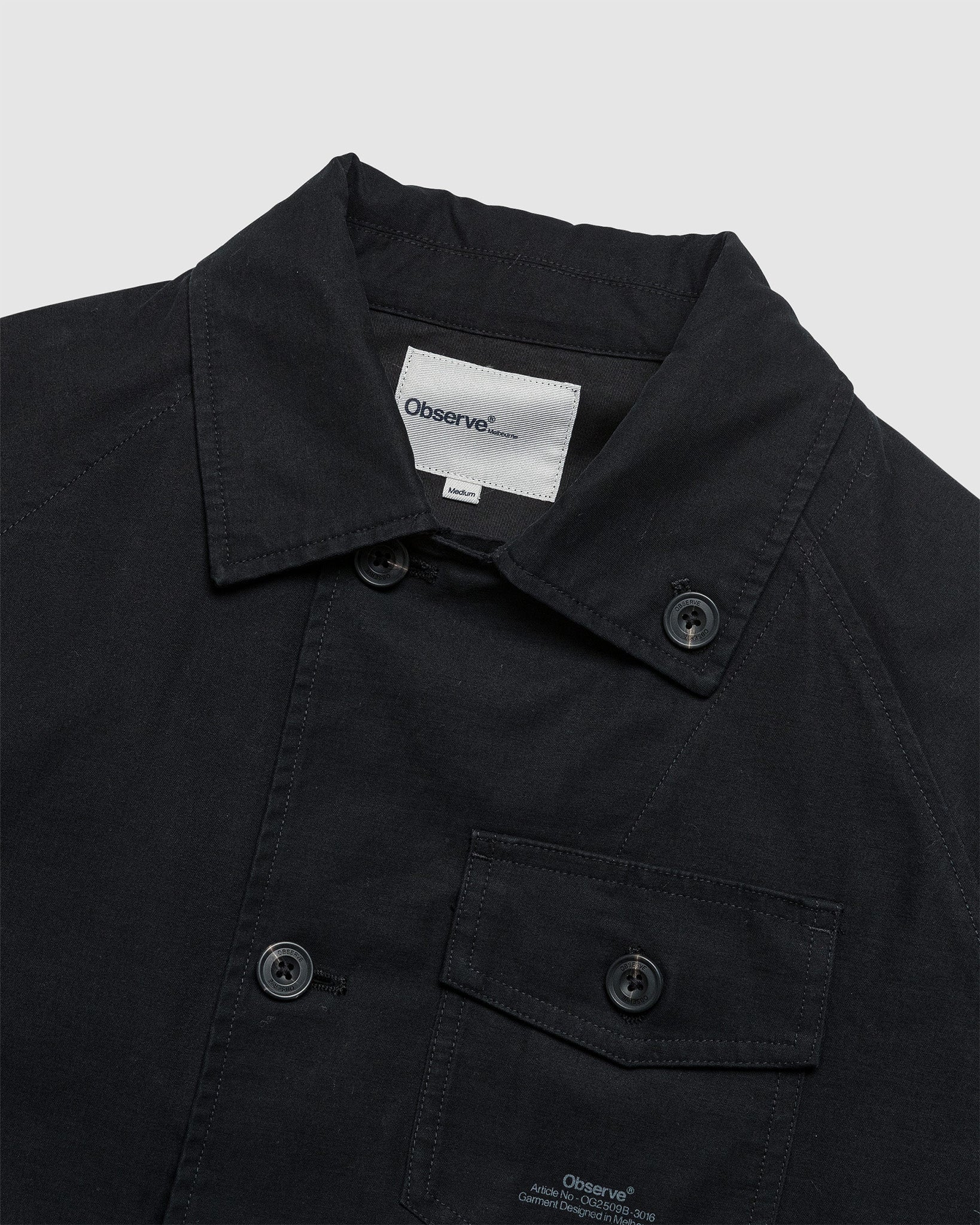 Panel Jacket Black