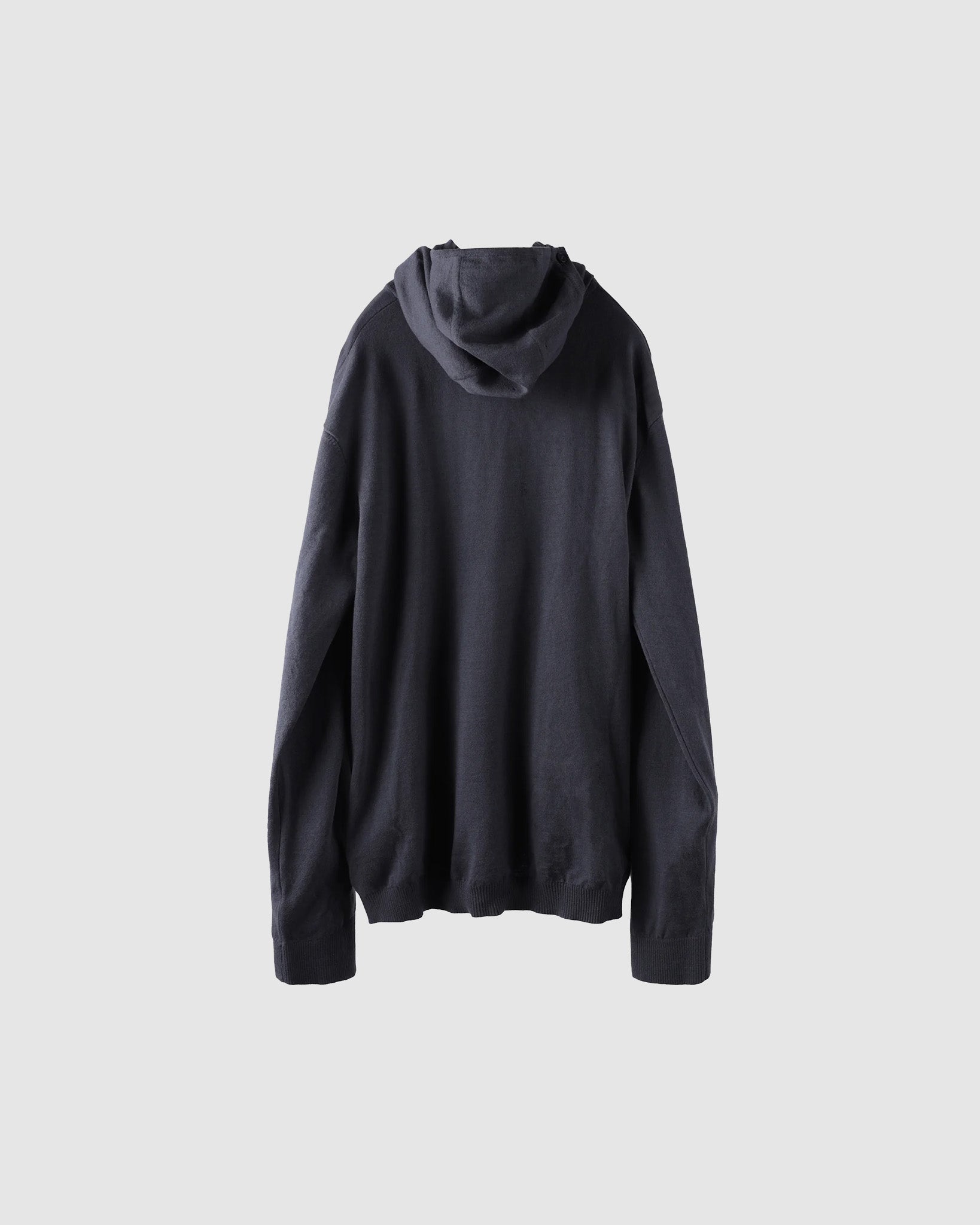 8.0 Knit Hoodie Centre Charcoal