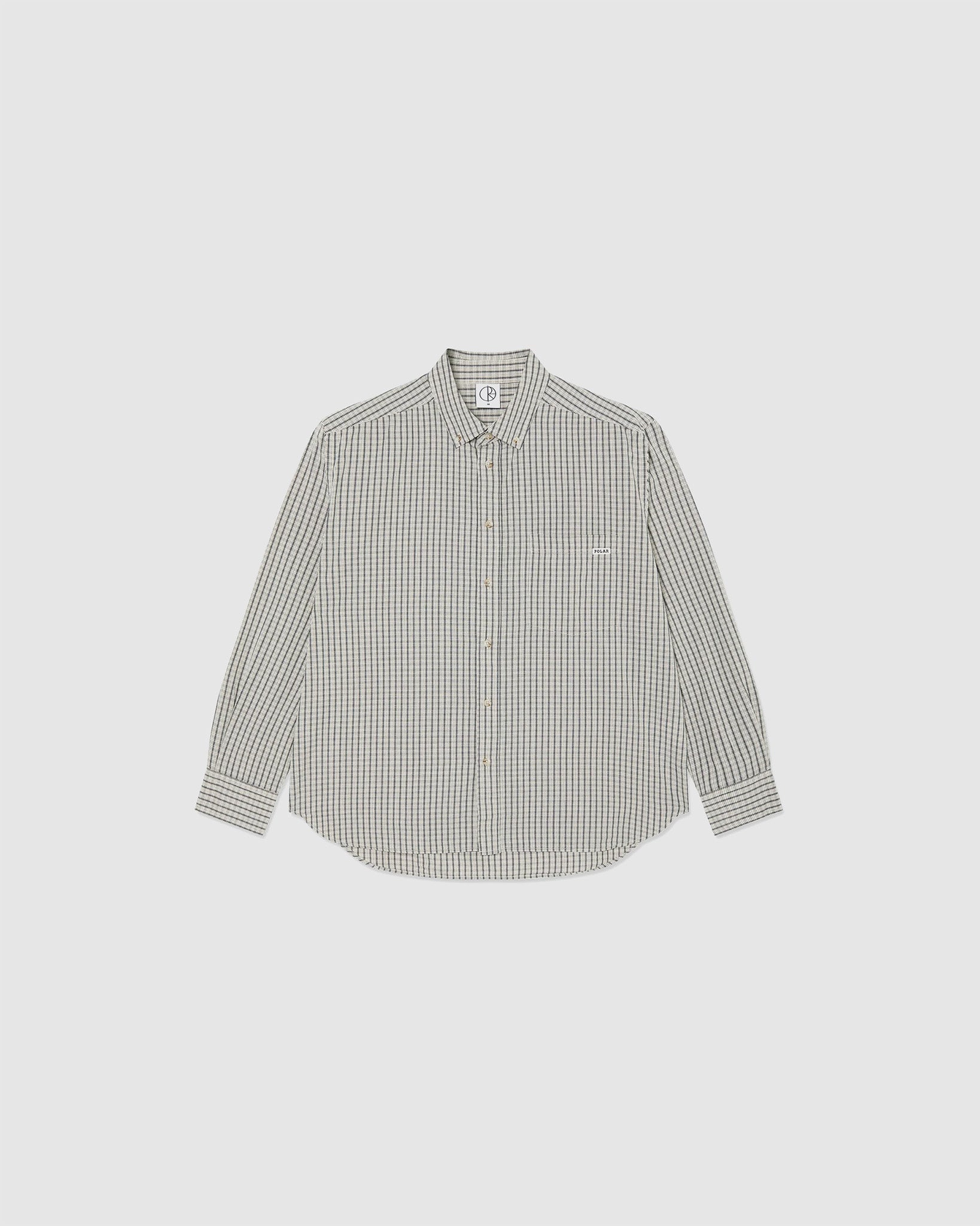 Ben LS Shirt Ivory Check