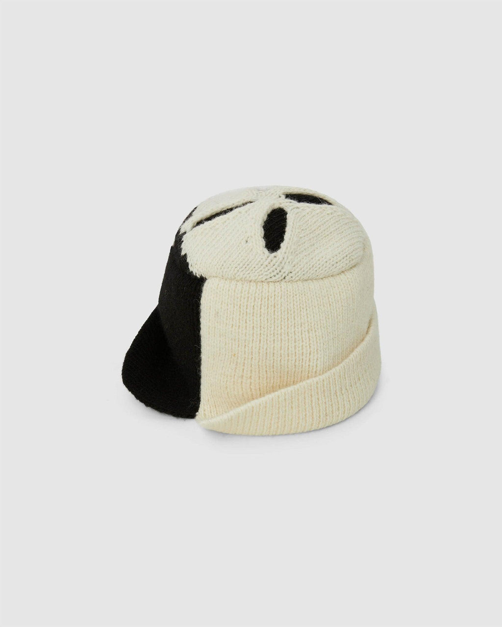 Knit Beanie Cream/Black