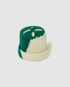 Knit Beanie Green/Cream
