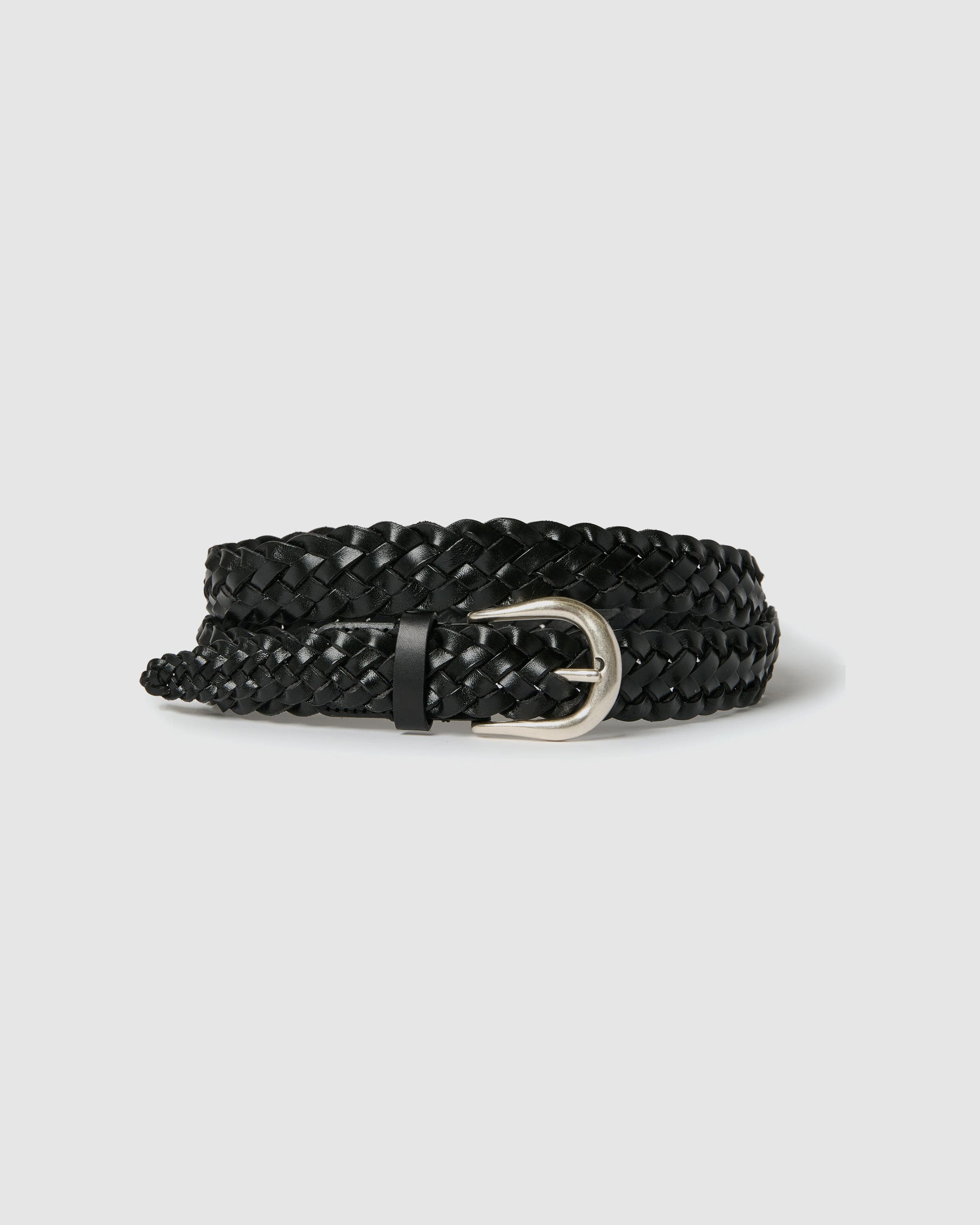 Plaited Belt Black
