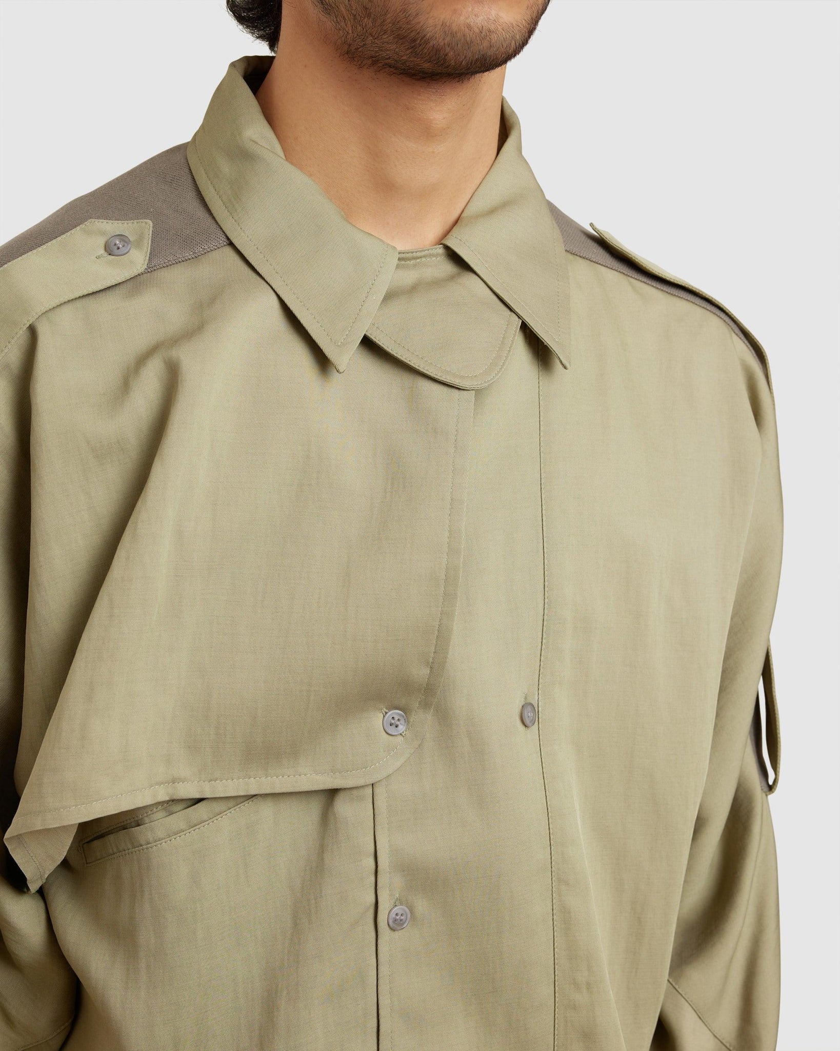 KIKO KOSTADINOV Aden Military Shirt – Chinatown Country Club