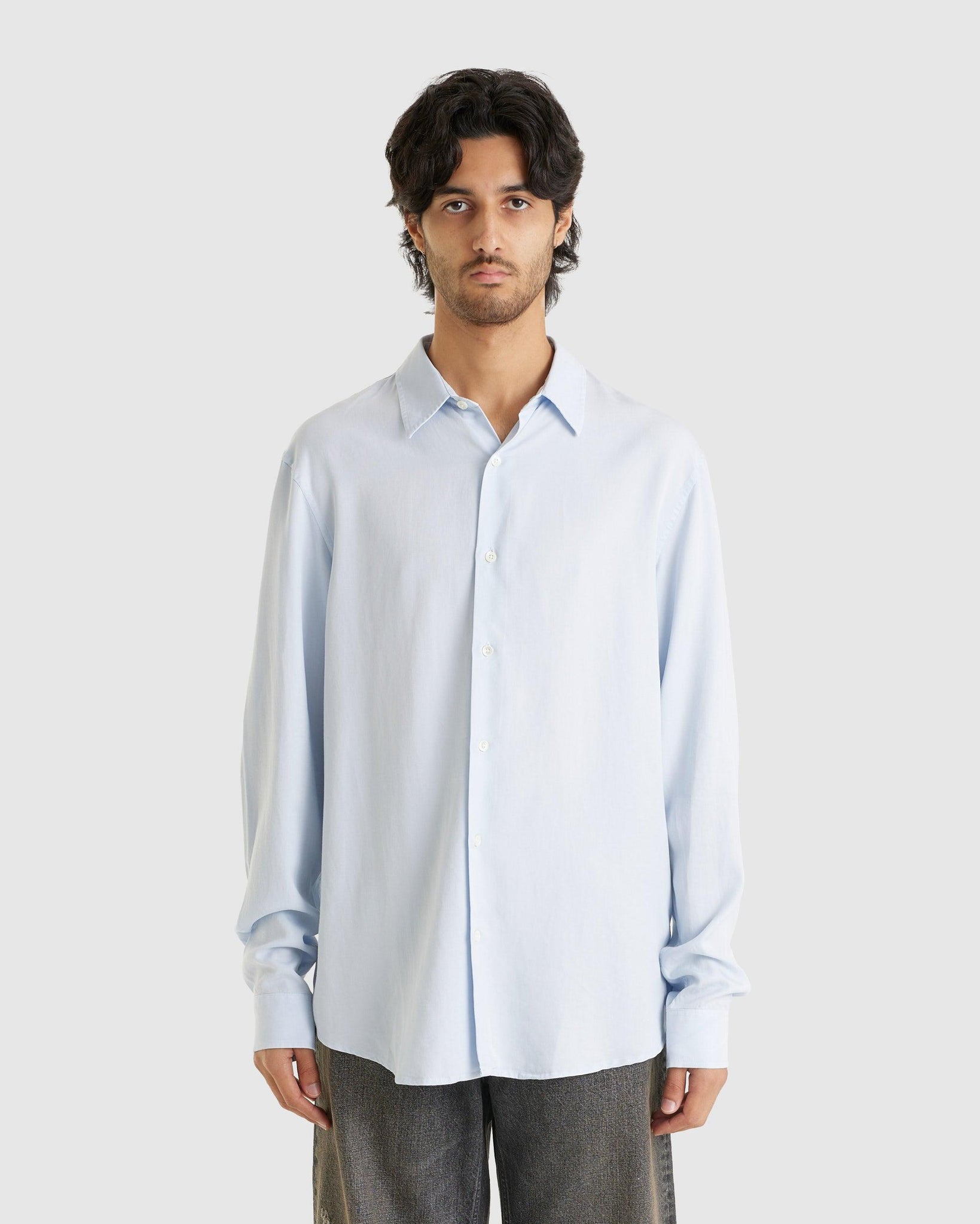 Air Clean Shirt Khaki Light Blue - {{ collection.title }} - Chinatown Country Club 