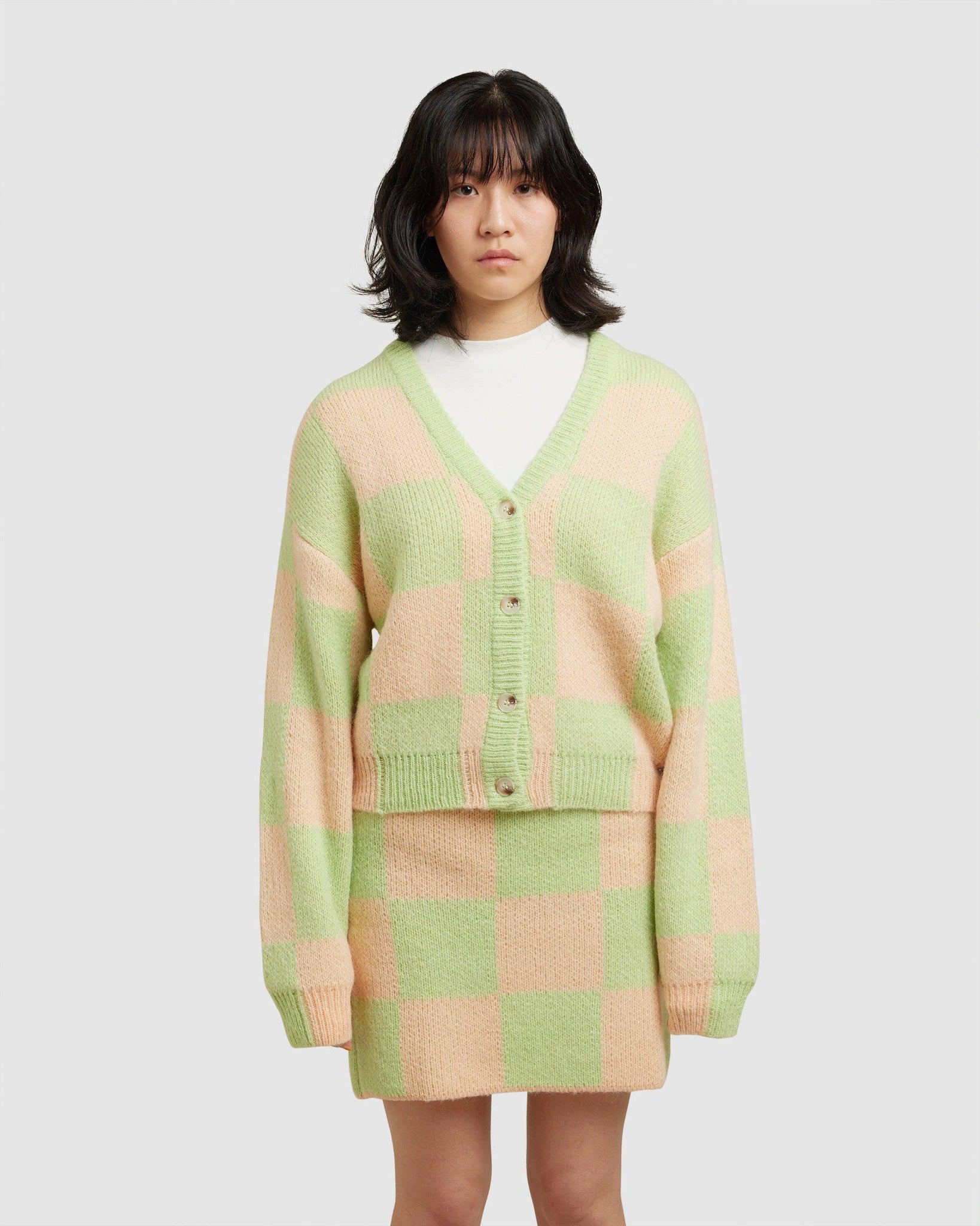 Amara Cardigan Sand Lime - {{ collection.title }} - Chinatown Country Club 
