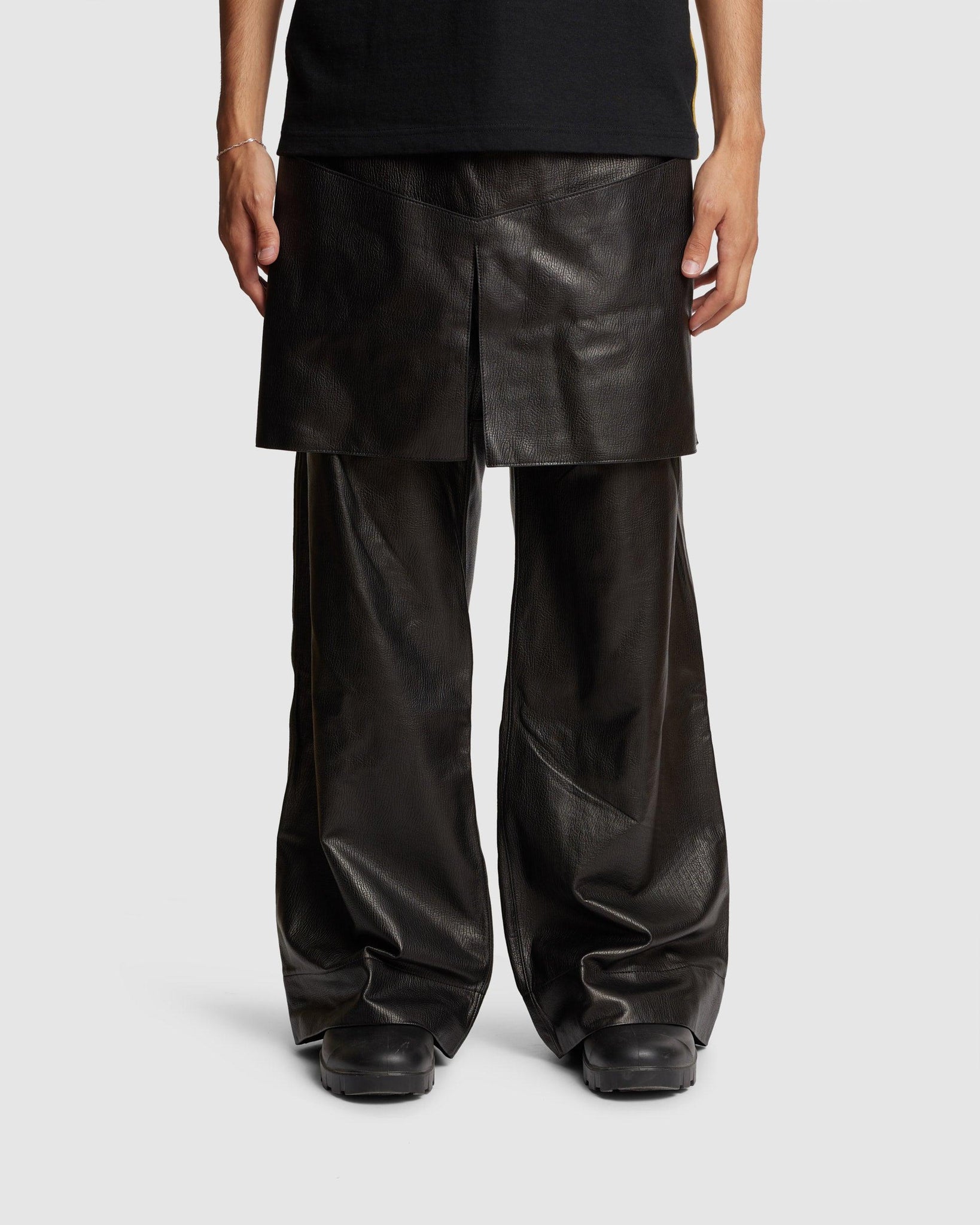 Apron Leather Pants - {{ collection.title }} - Chinatown Country Club 