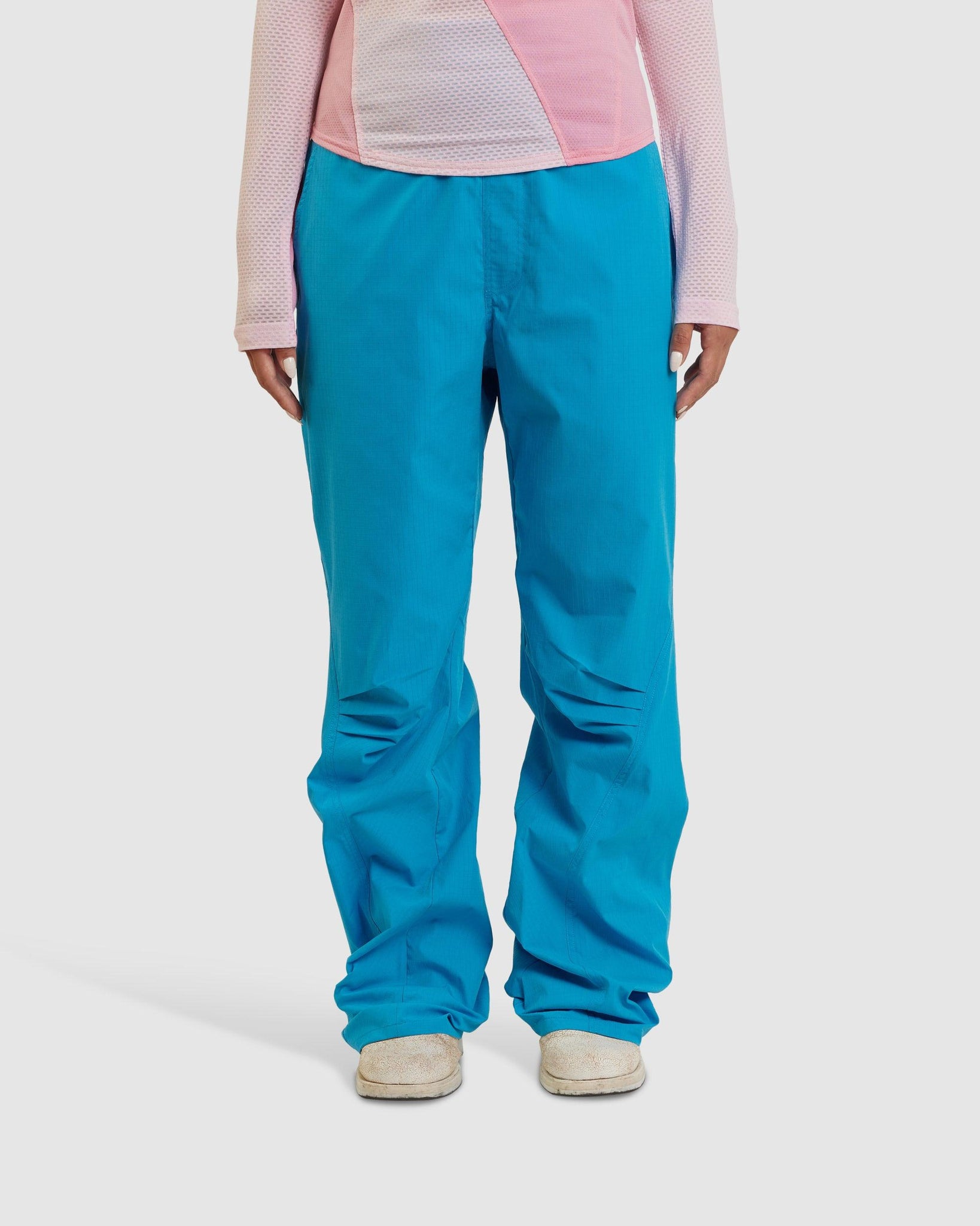 Aqua Rip Stop Track Pants (W) - {{ collection.title }} - Chinatown Country Club 