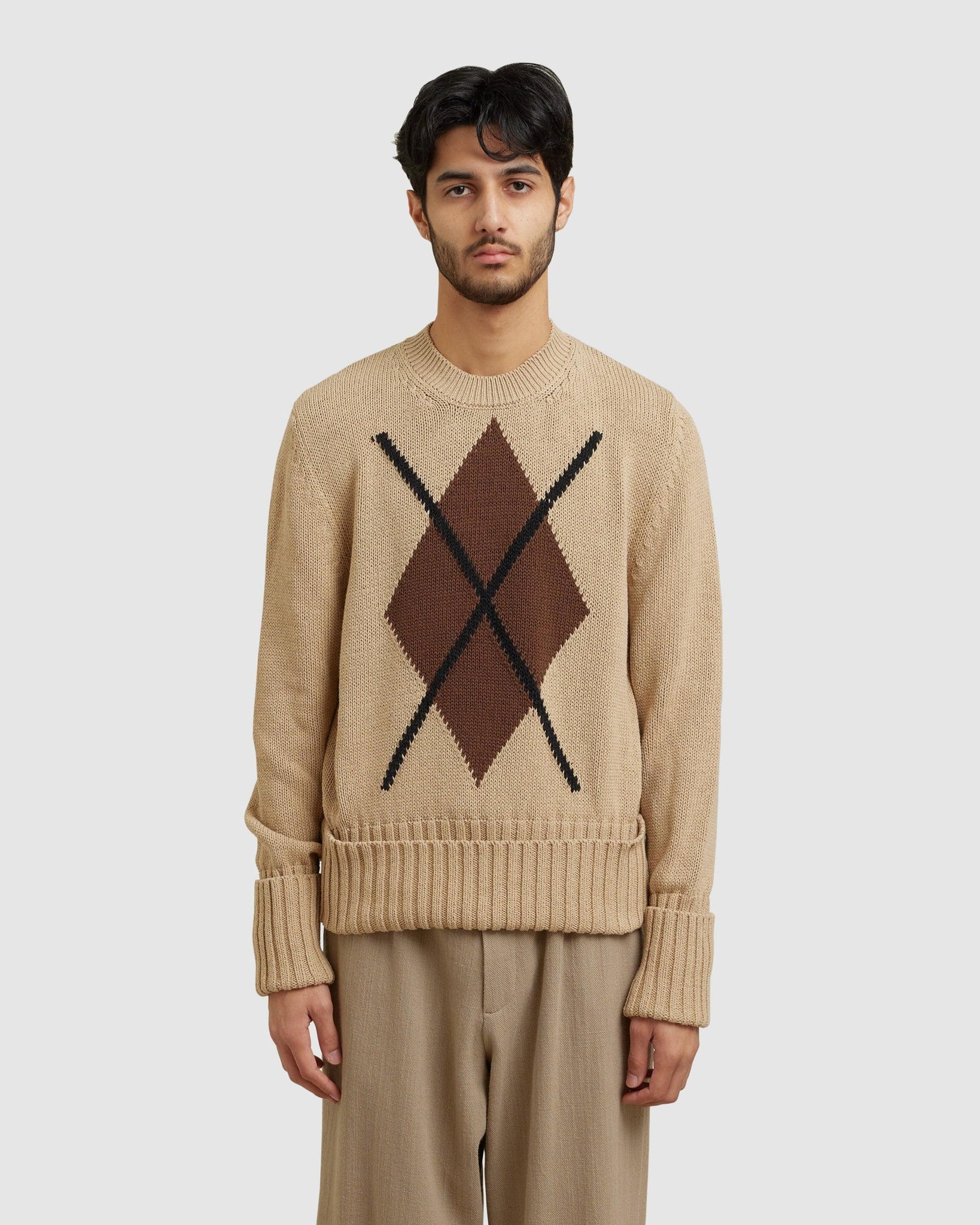Argyle Turn-Up Jumper - {{ collection.title }} - Chinatown Country Club 