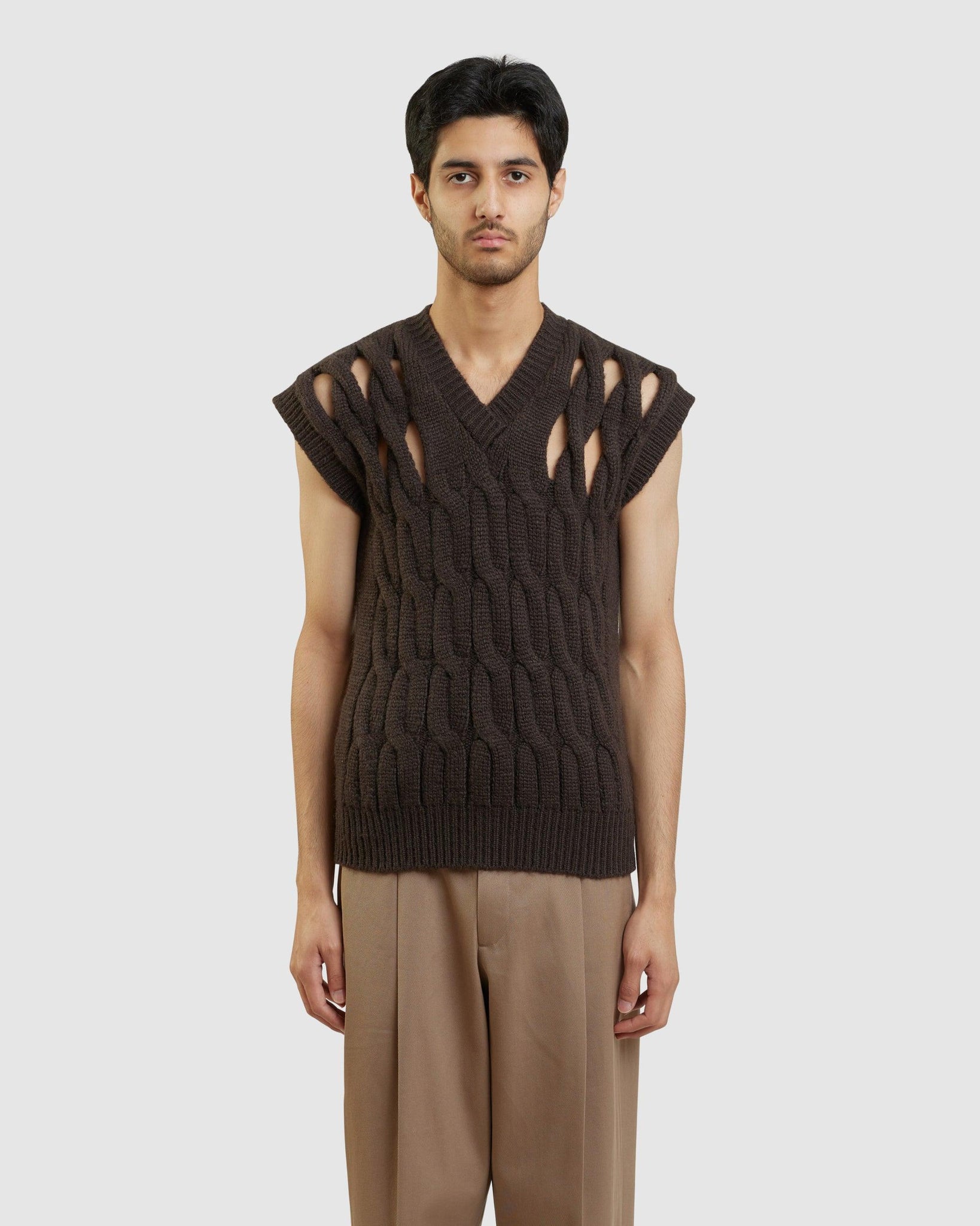 Basket V-Neck Vest - {{ collection.title }} - Chinatown Country Club 