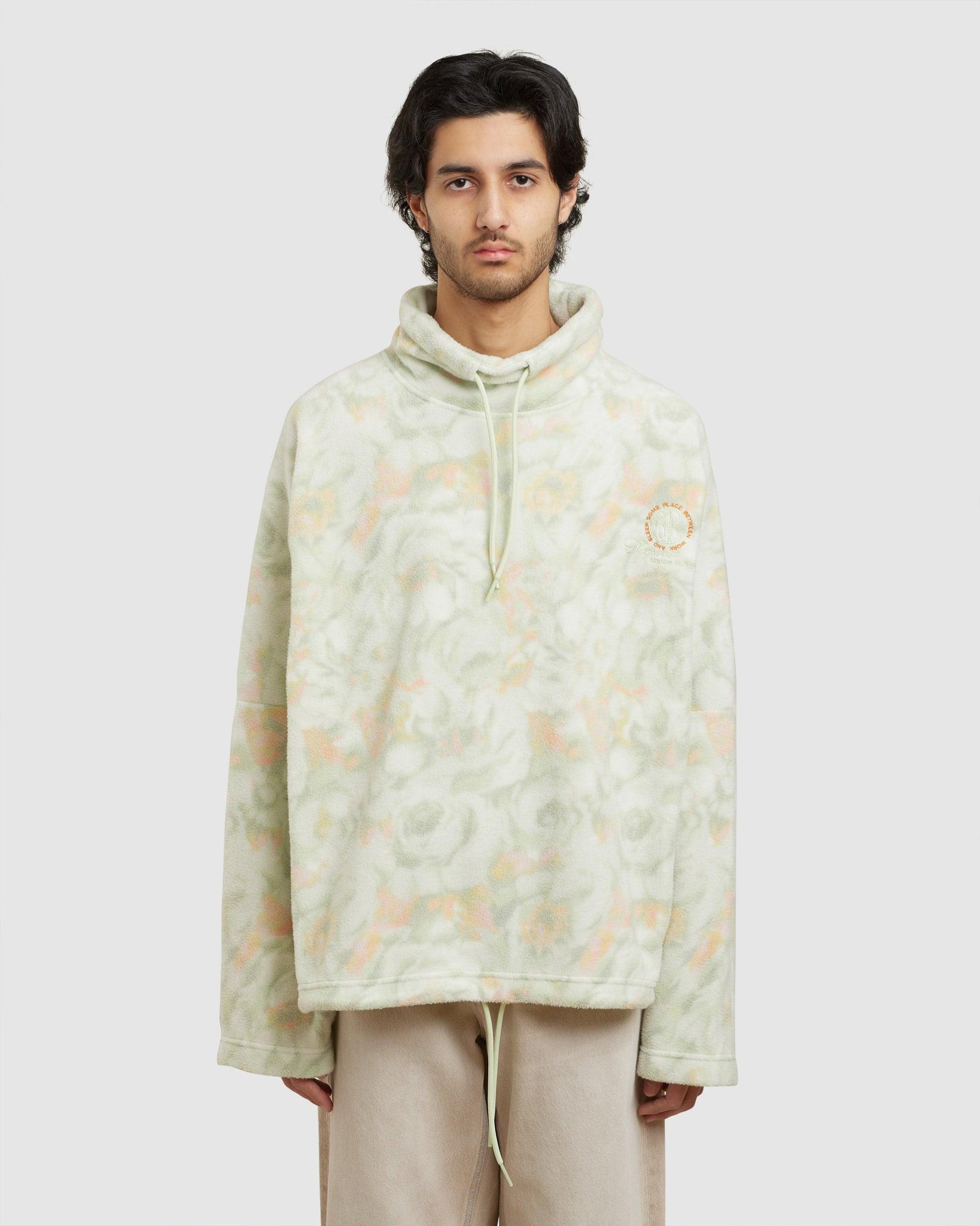 Batwing Fleece Green Floral - {{ collection.title }} - Chinatown Country Club 