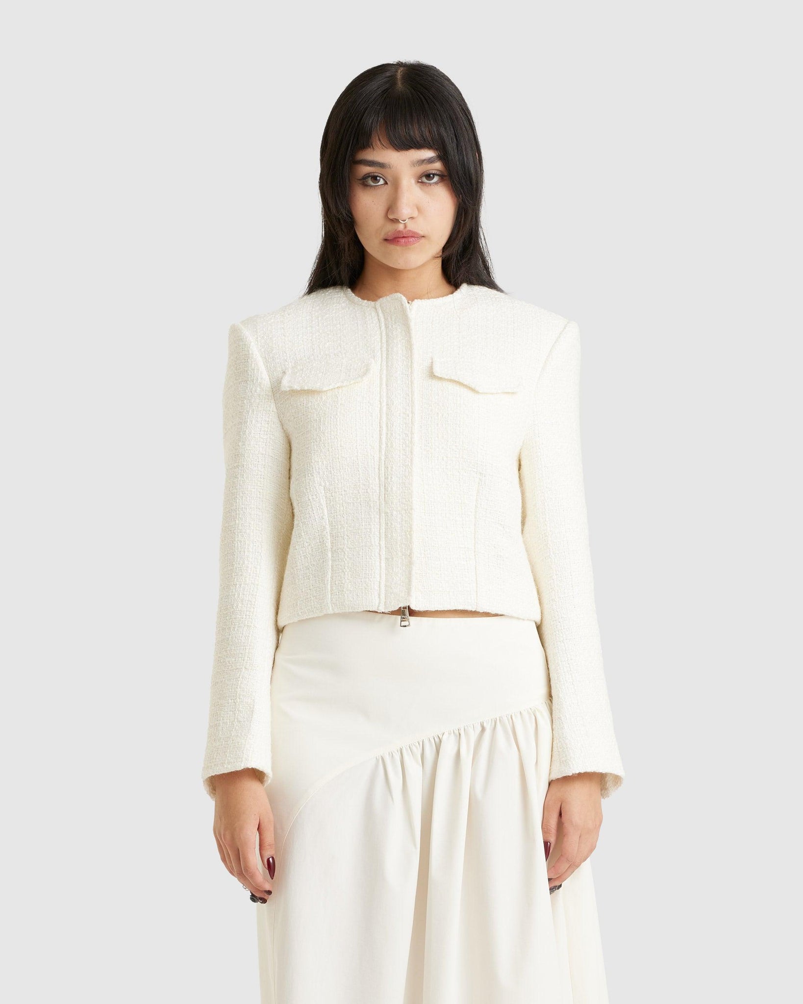 Bertie Jacket Ivory - {{ collection.title }} - Chinatown Country Club 