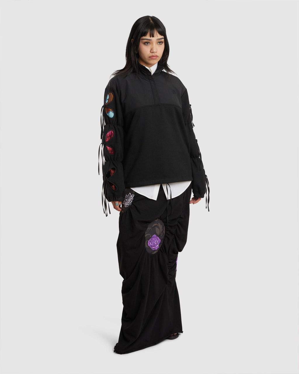 Black Cutout Jacket (W) - {{ collection.title }} - Chinatown Country Club 