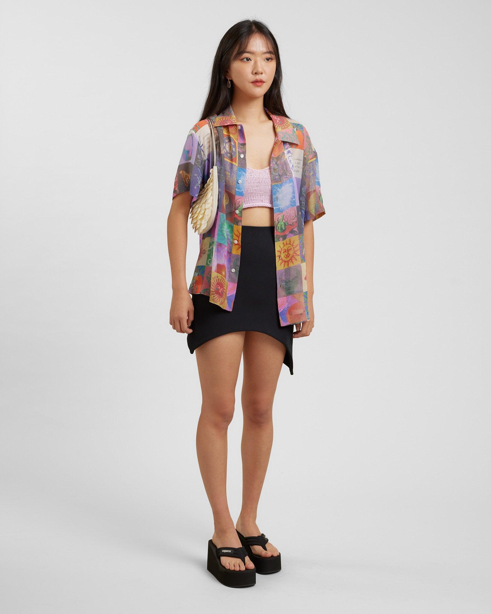 Boxy Silk Shirt - {{ collection.title }} - Chinatown Country Club 