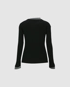 Button Slim Knit Cardigan