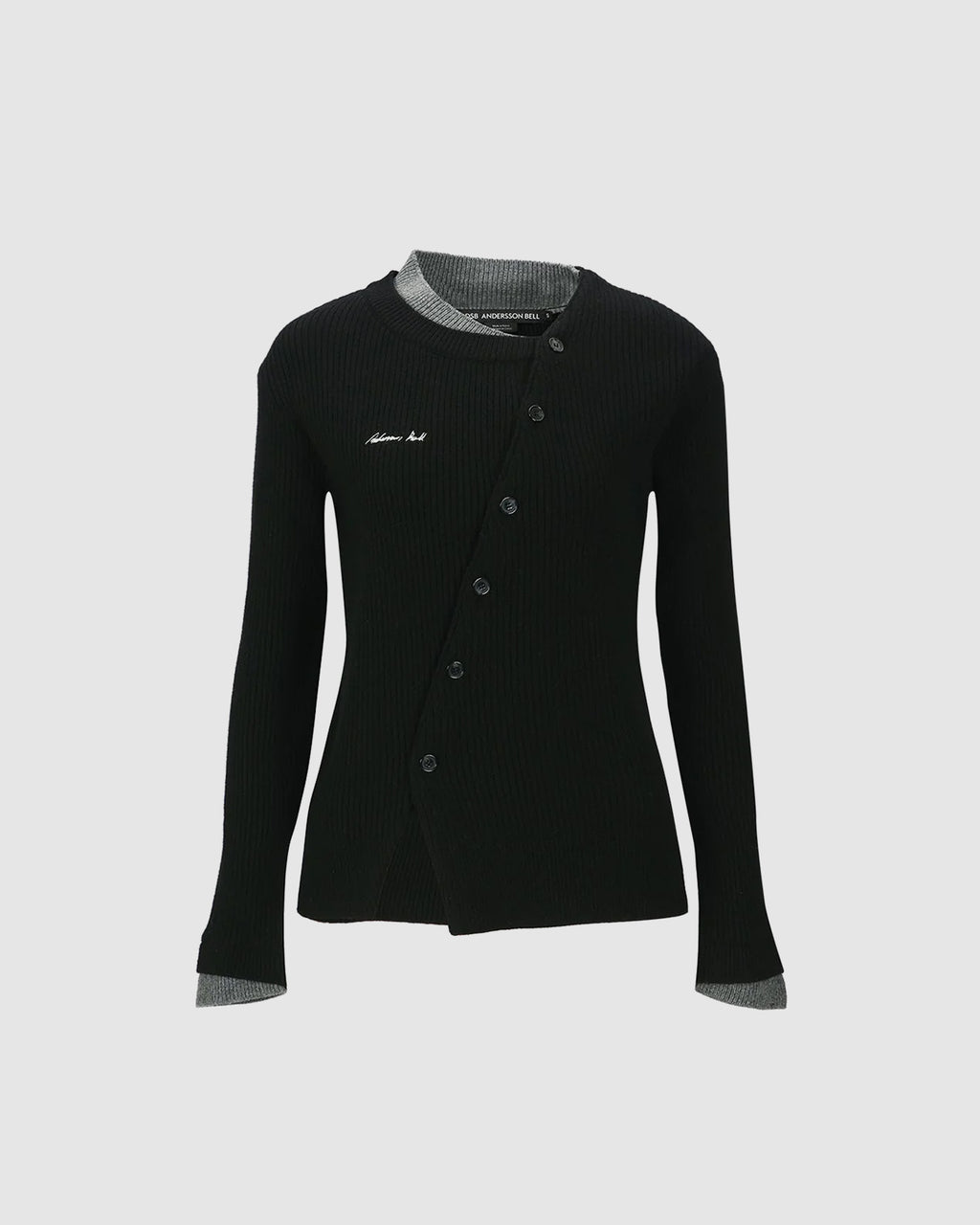 Button Slim Knit Cardigan