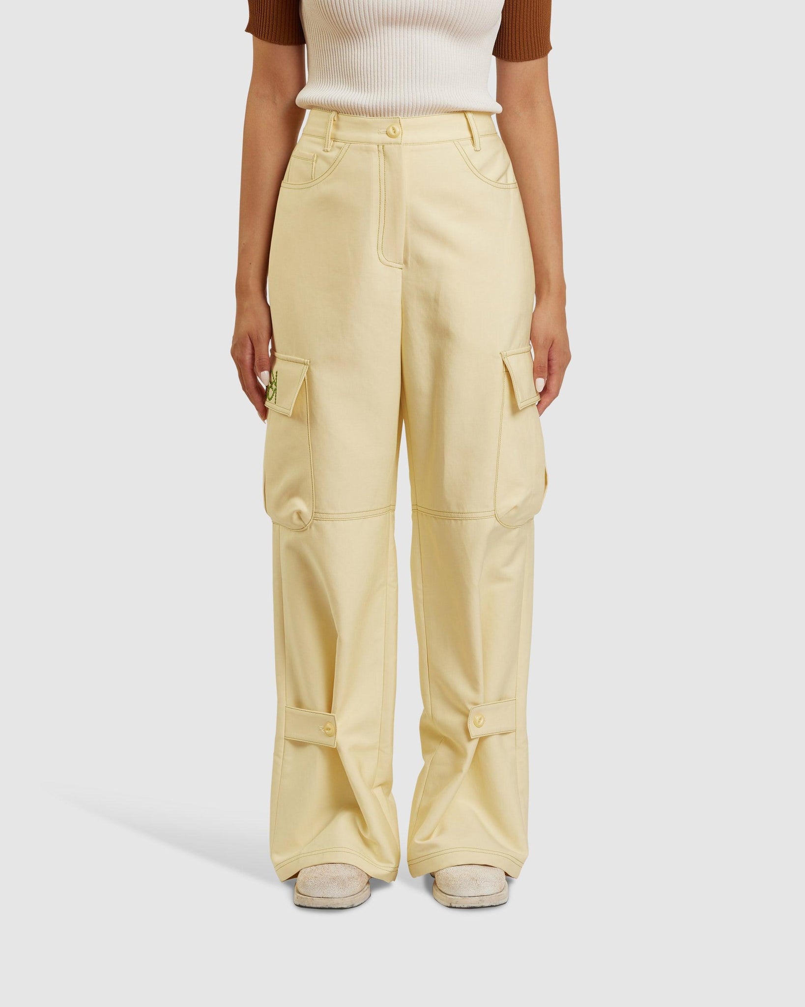 Cargo Pants Yellow - {{ collection.title }} - Chinatown Country Club 