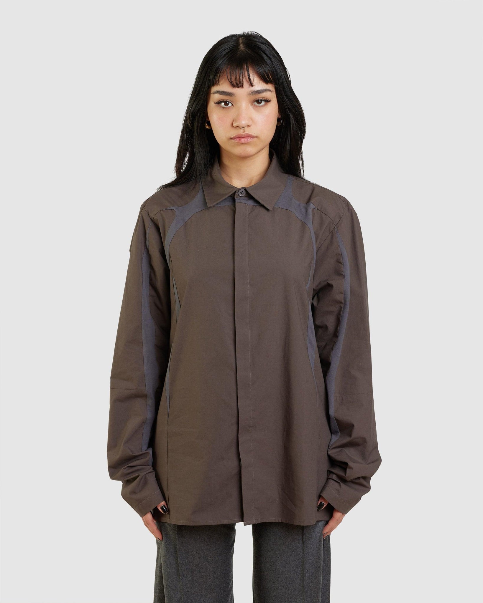 Charcoal Alfie Shirt (W) - {{ collection.title }} - Chinatown Country Club 