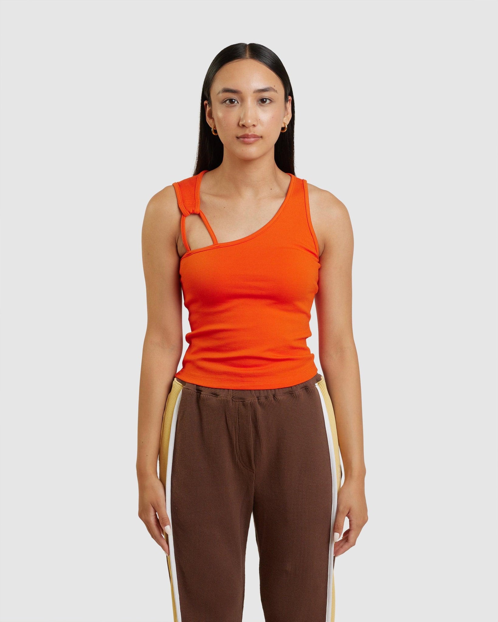 Charlotte Tank Top Orange Red - {{ collection.title }} - Chinatown Country Club 