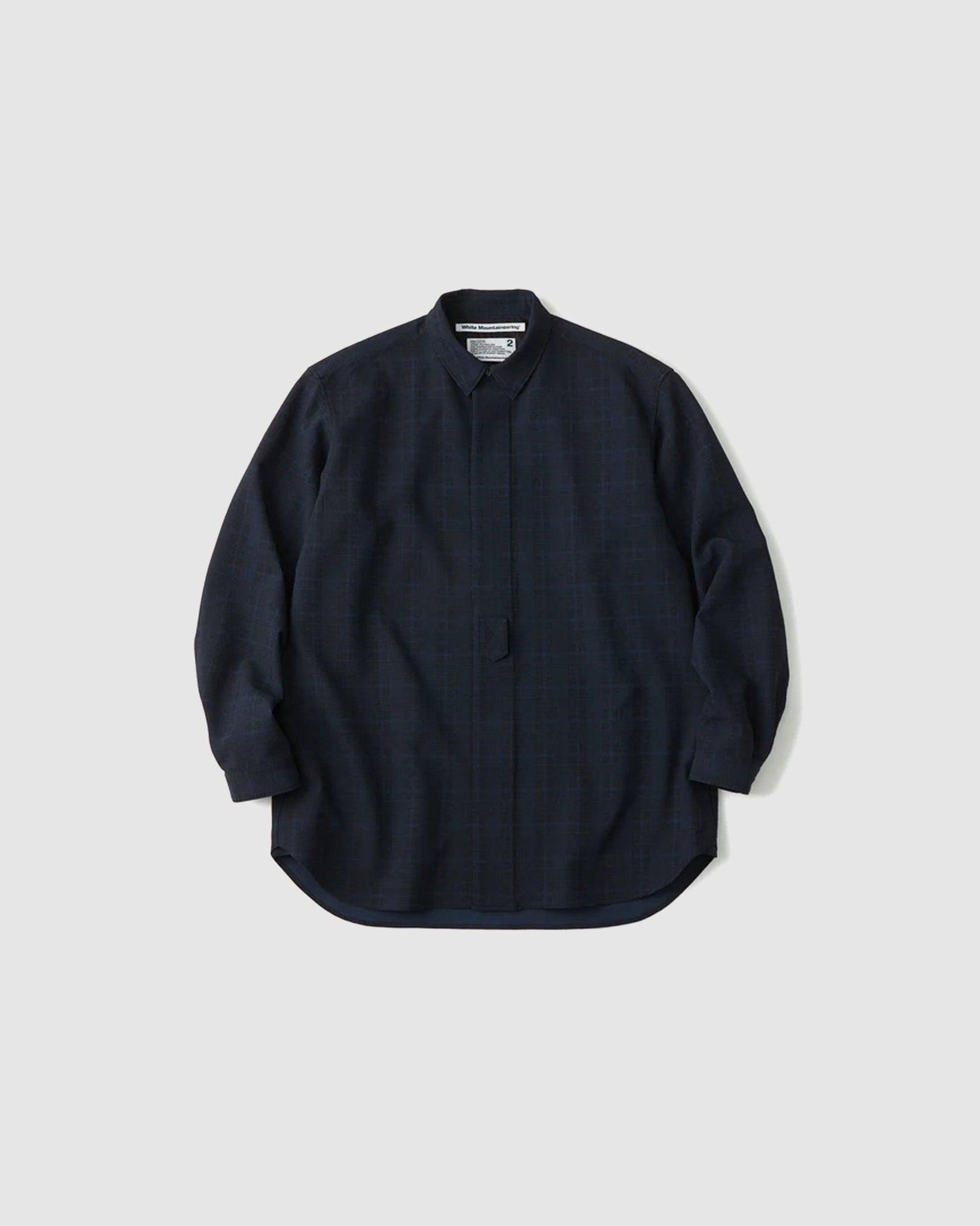 Check Dress Shirt Navy - {{ collection.title }} - Chinatown Country Club 