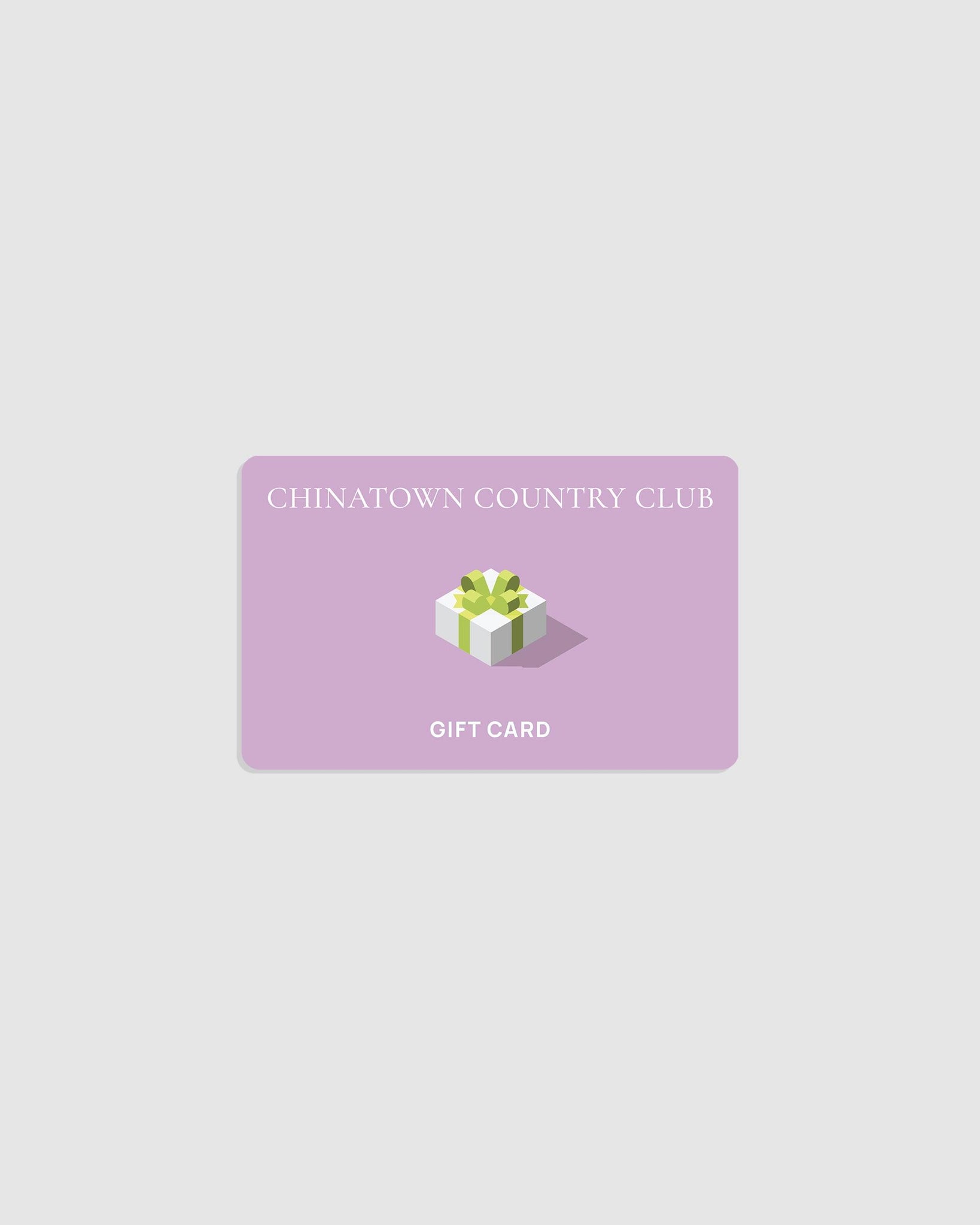 Chinatown Country Club Gift Card (Digital) - {{ collection.title }} - Chinatown Country Club 