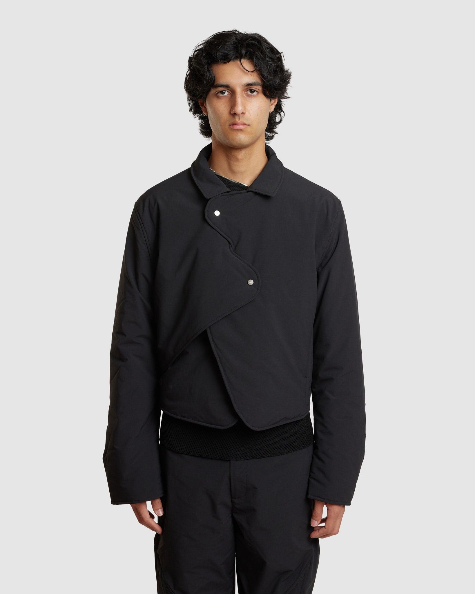 Concordance Puffed Shirt Jacket Black - {{ collection.title }} - Chinatown Country Club 
