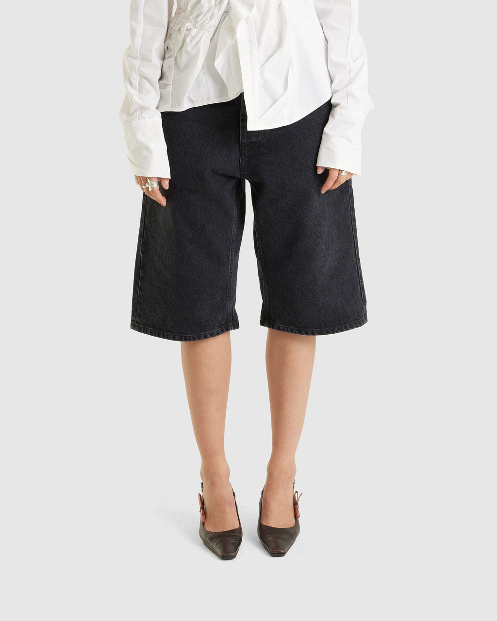 Criss Shorts Washed Black (W) - {{ collection.title }} - Chinatown Country Club 