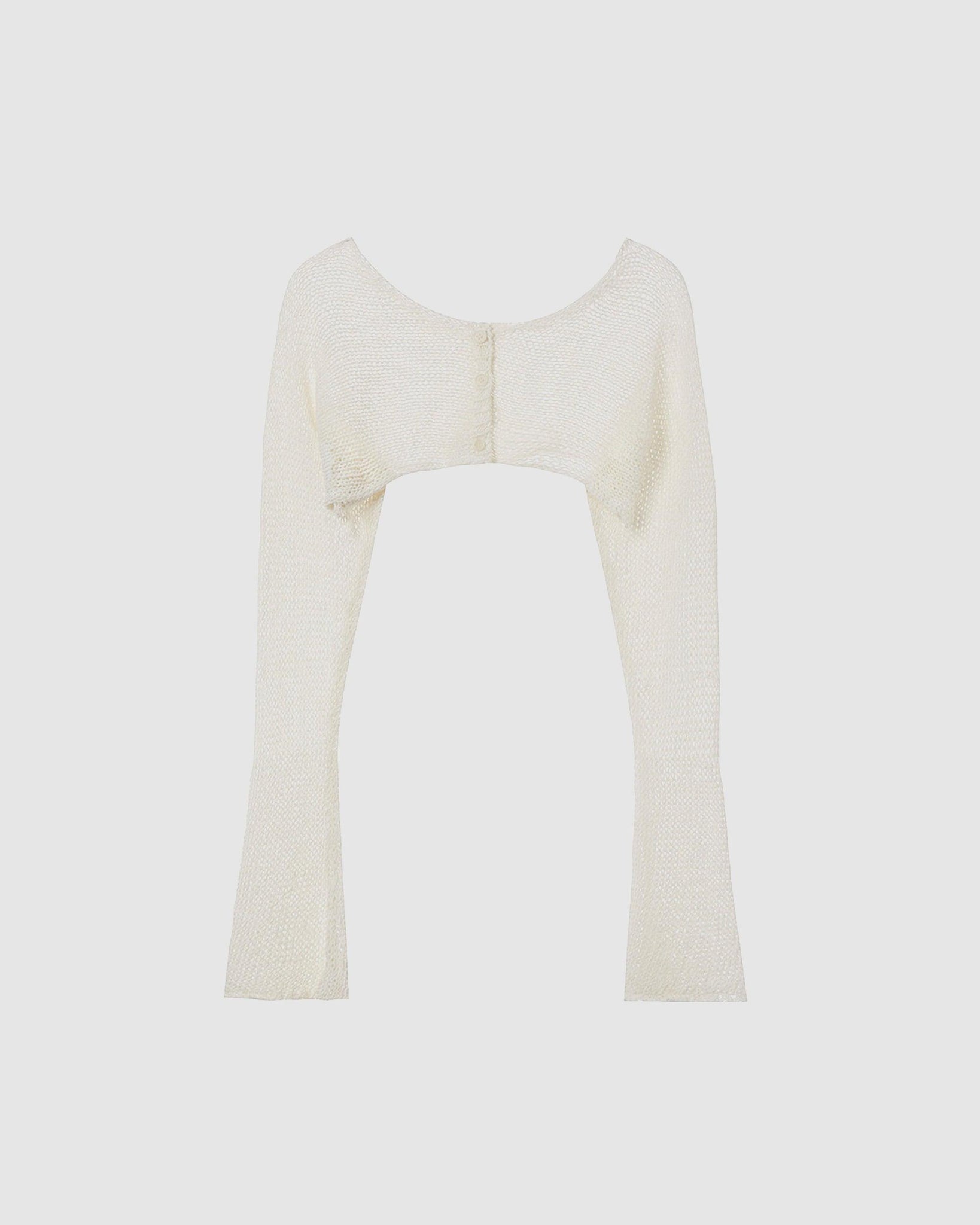 Cropped Bolero Cardigan Ivory - {{ collection.title }} - Chinatown Country Club 