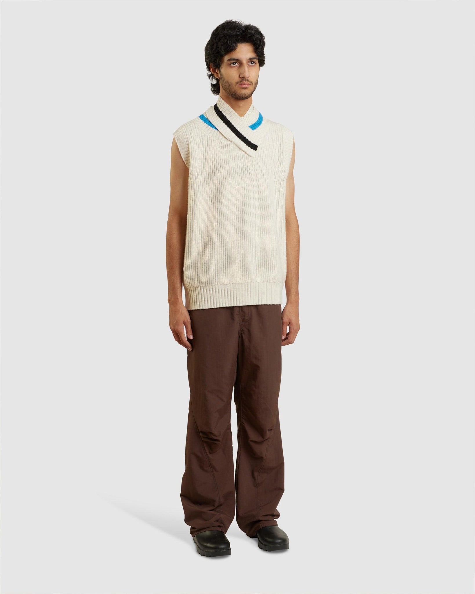 Dark Brown Rip Stop Track Pants - {{ collection.title }} - Chinatown Country Club 