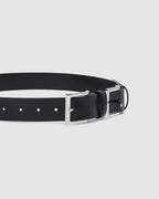 Double Buckle Leather Belt