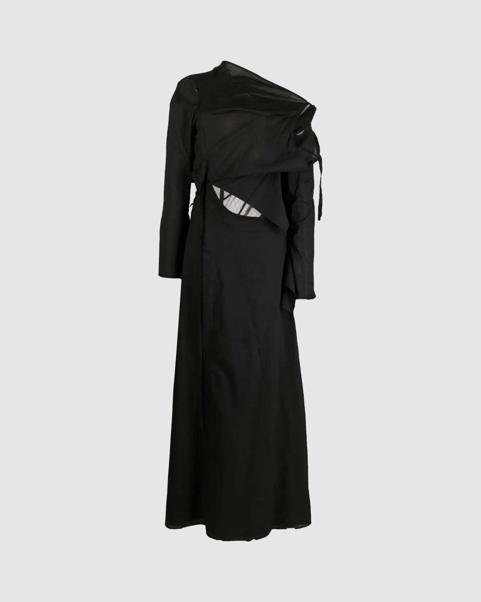 Draped Dress Black - {{ collection.title }} - Chinatown Country Club 