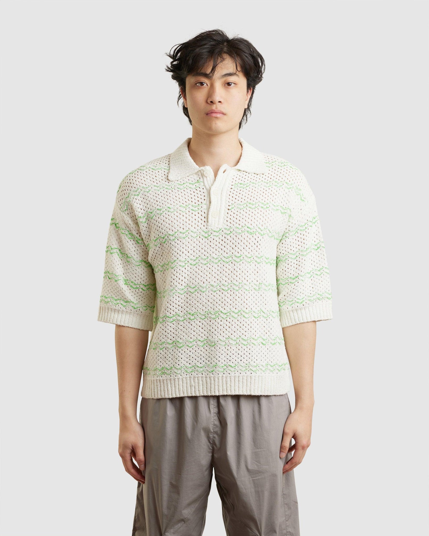 Drift Knit Pique Ecru Mix - {{ collection.title }} - Chinatown Country Club 