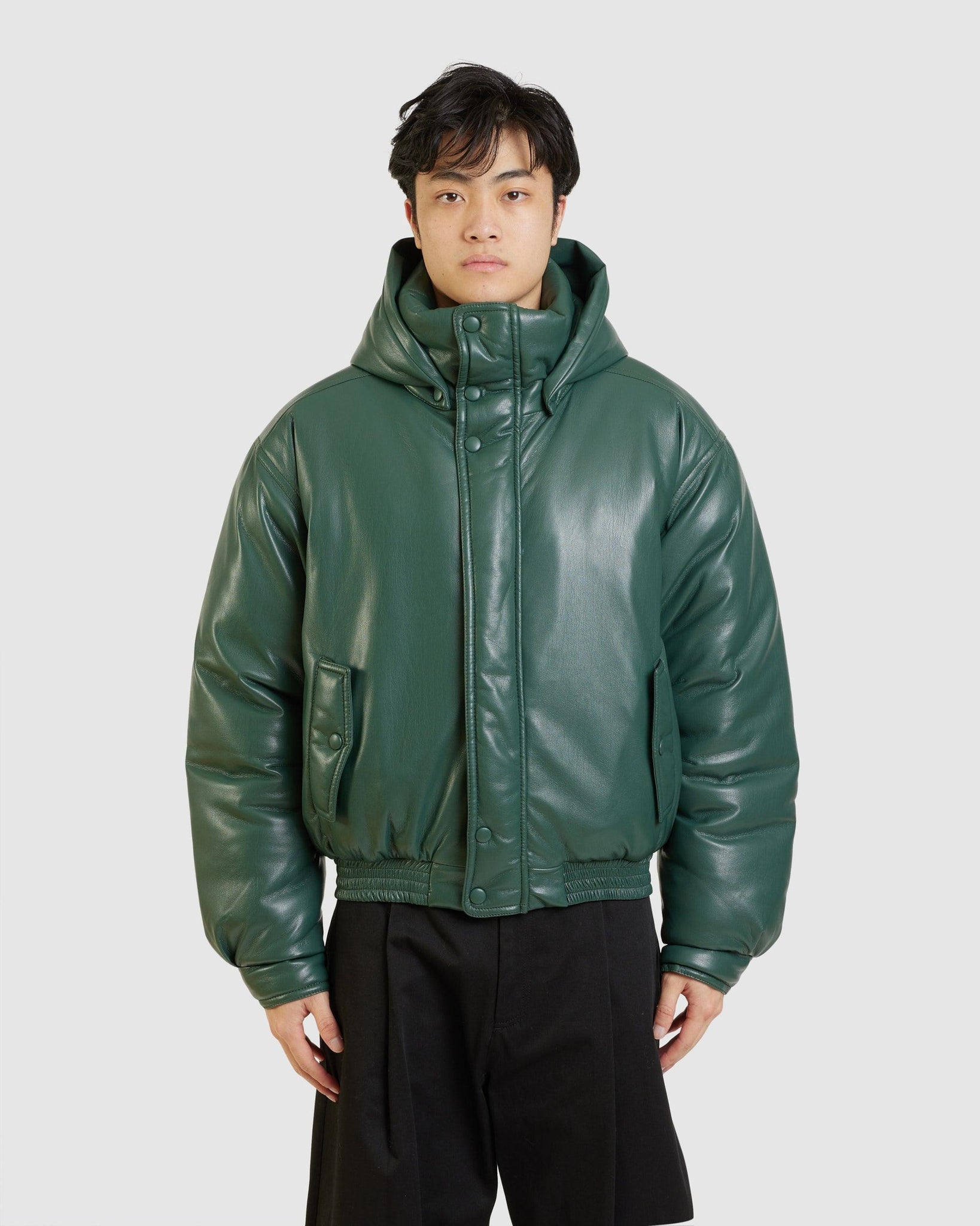 Duy Alt-Leather Padded Bomber - {{ collection.title }} - Chinatown Country Club 