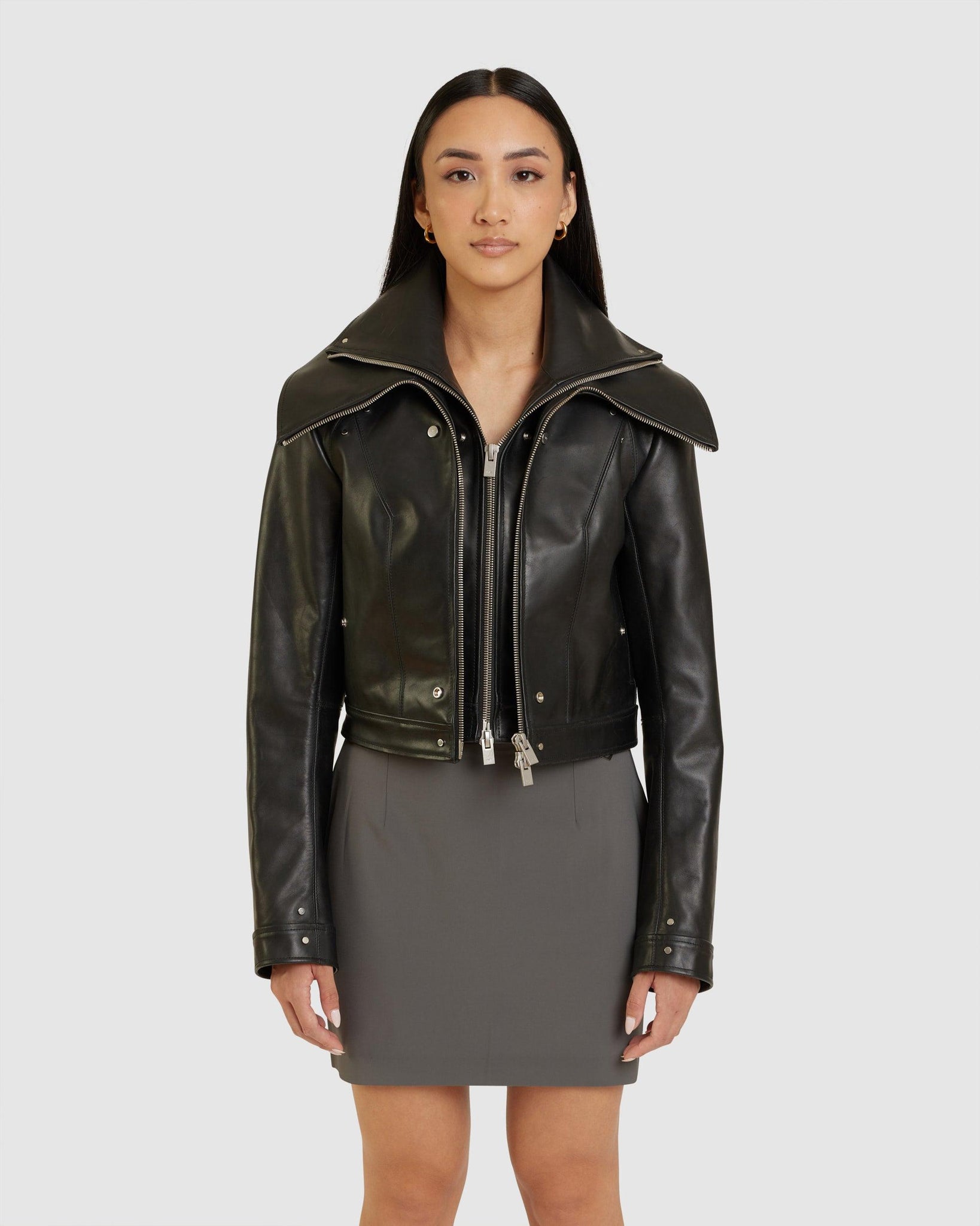 Entwined Leather Jacket - {{ collection.title }} - Chinatown Country Club 