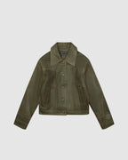 Raw Edge Leather Jacket