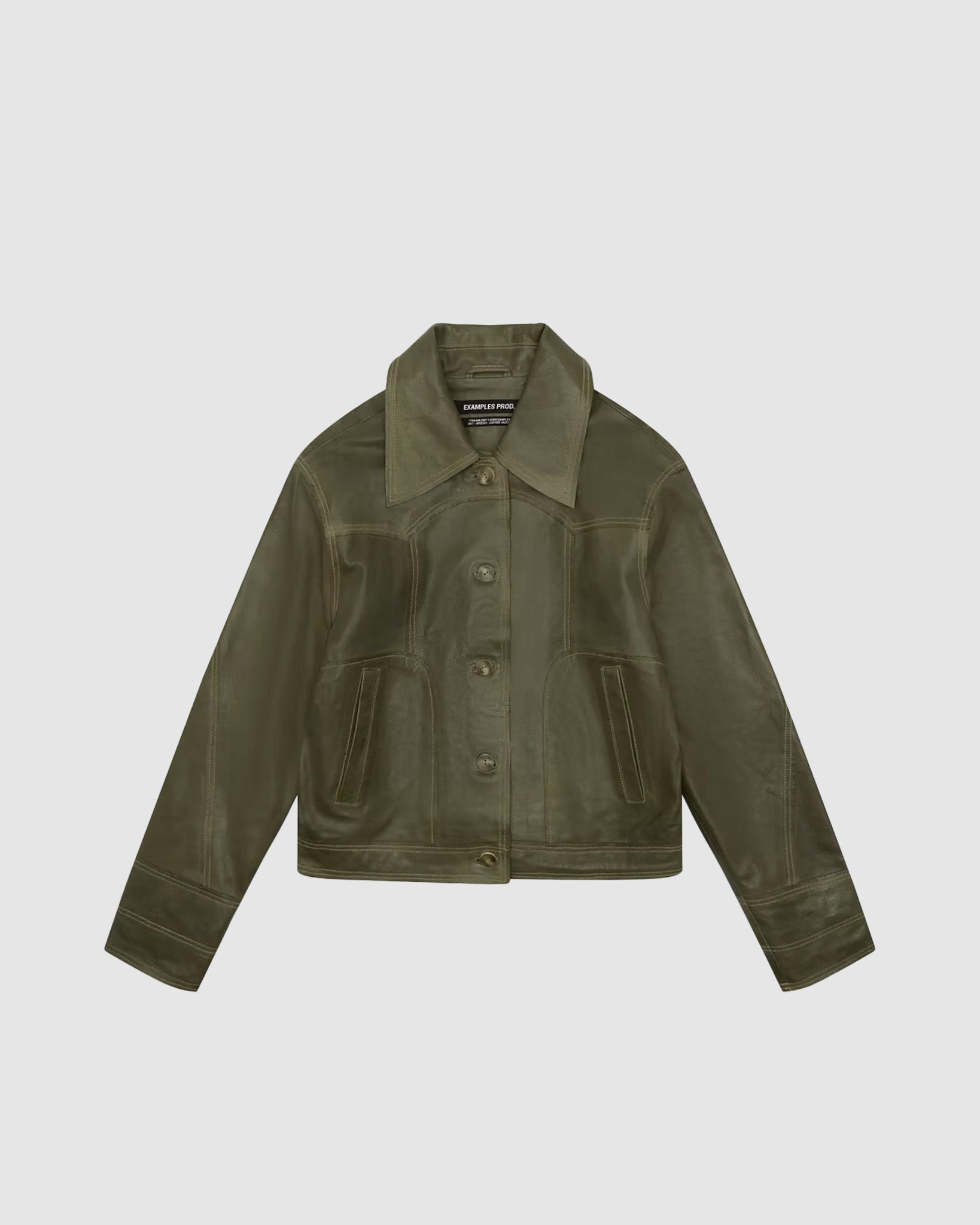 Raw Edge Leather Jacket