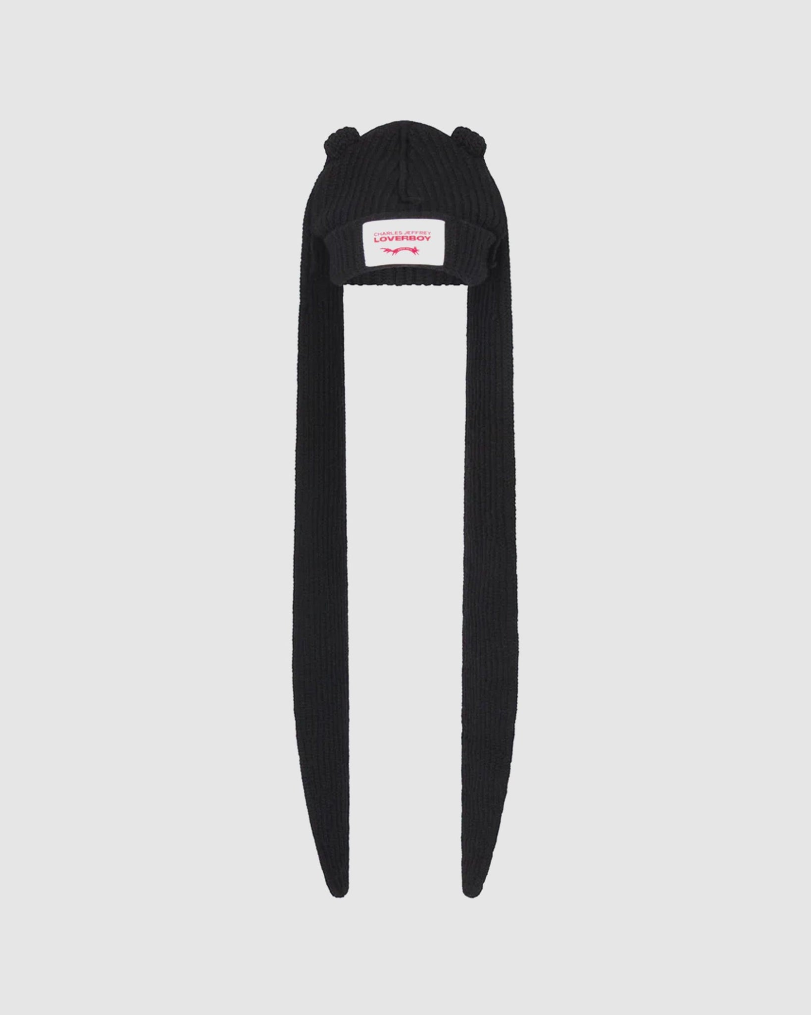 Extra Long Rabbit Ears Beanie Black - {{ collection.title }} - Chinatown Country Club 