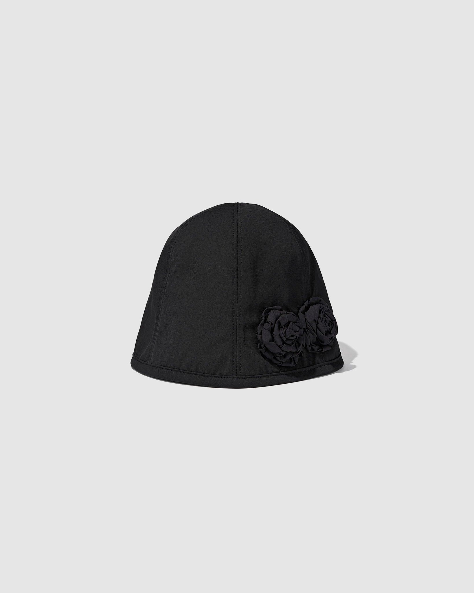 Flower Corsage Cloche Hat Black - {{ collection.title }} - Chinatown Country Club 