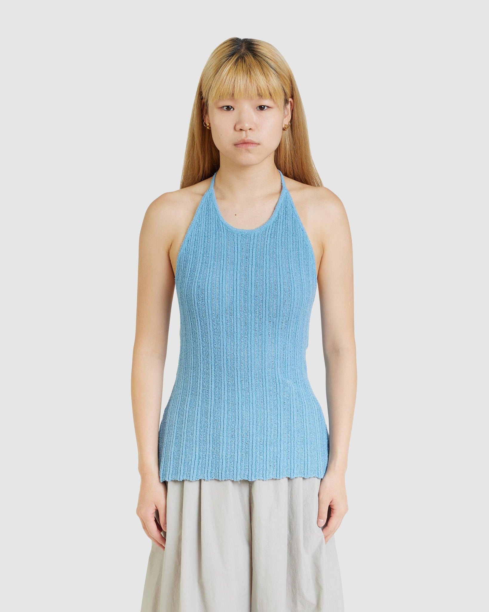 Fred Knit Top Blue - {{ collection.title }} - Chinatown Country Club 