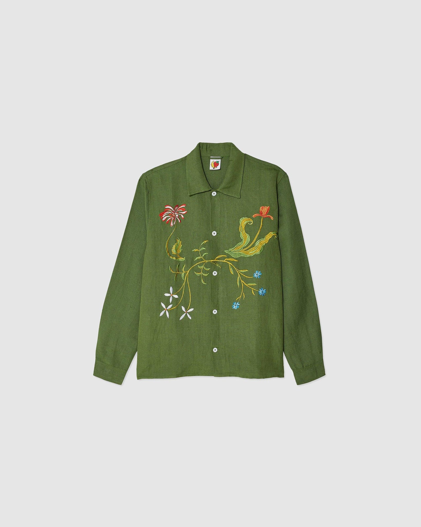Garden Embroidered Shirt Woven - {{ collection.title }} - Chinatown Country Club 