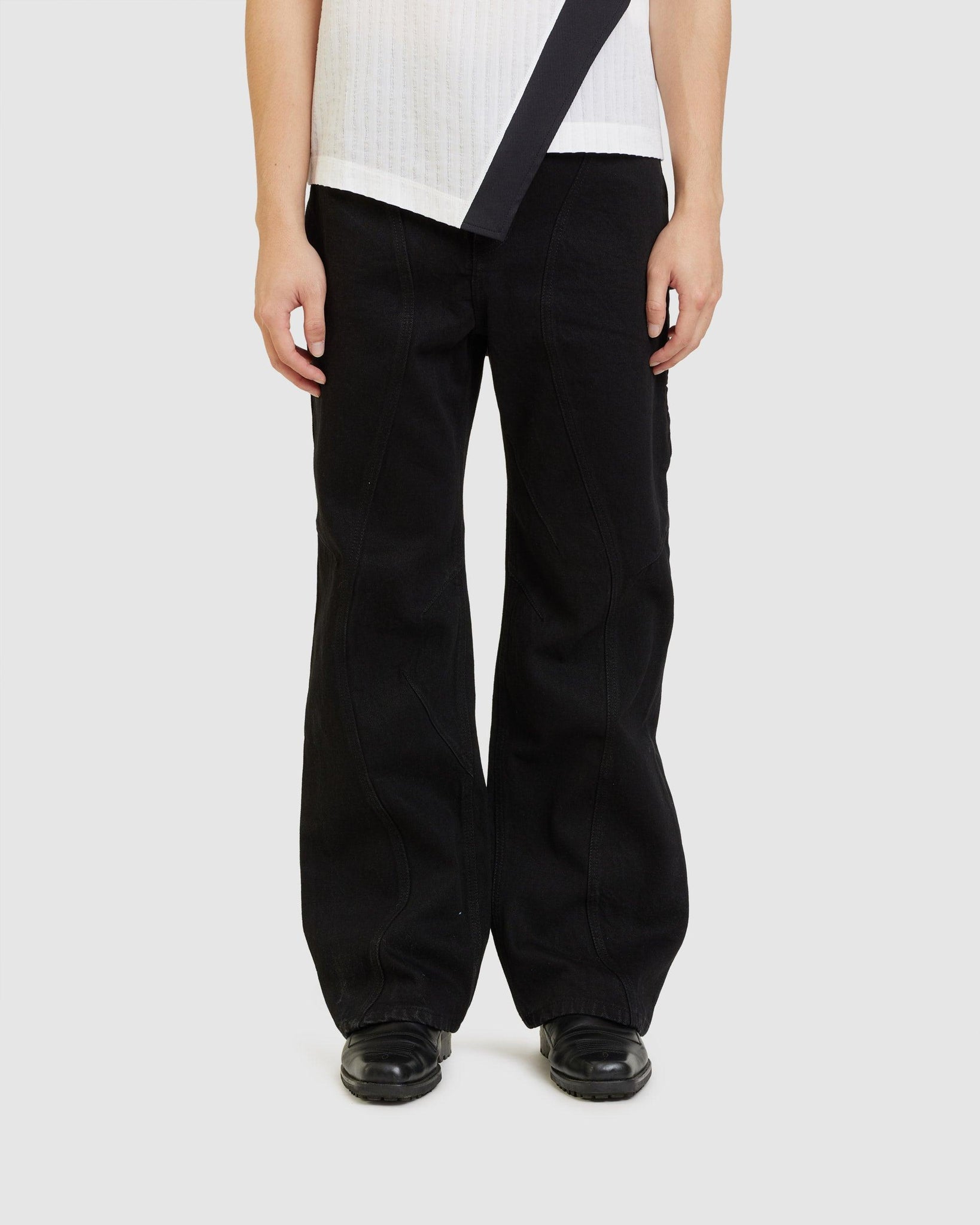 Glen Overdyed Wrap Straight Leg Jeans - {{ collection.title }} - Chinatown Country Club 