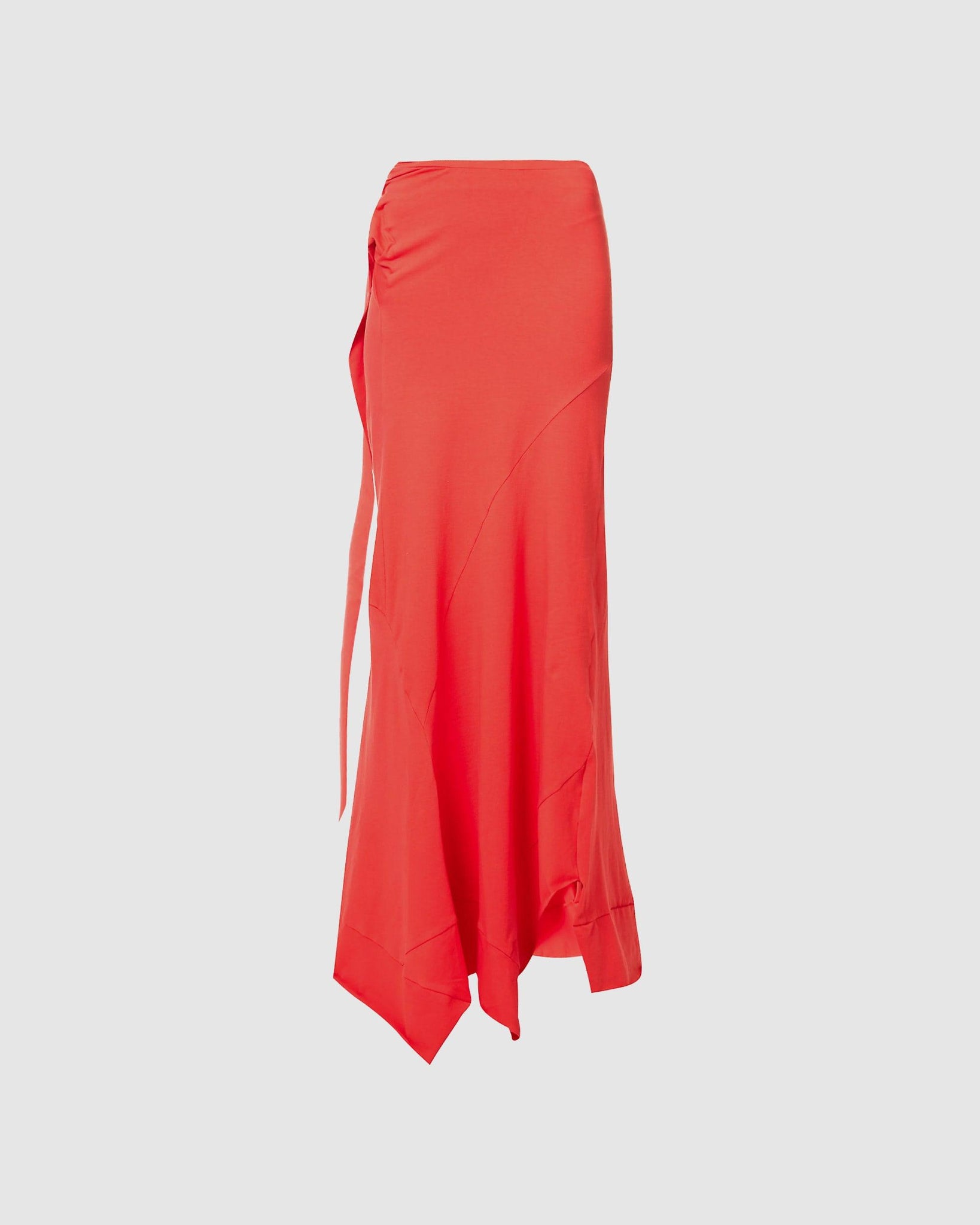 Godet Maxi Skirt Red - {{ collection.title }} - Chinatown Country Club 