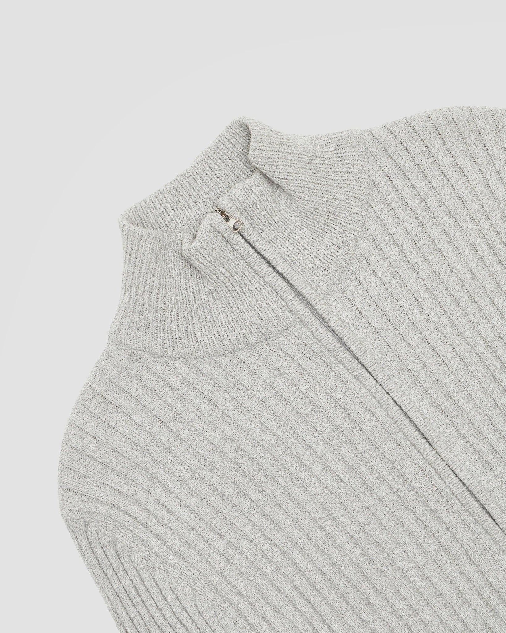 Half Neck Zip-Up Cardigan - {{ collection.title }} - Chinatown Country Club 