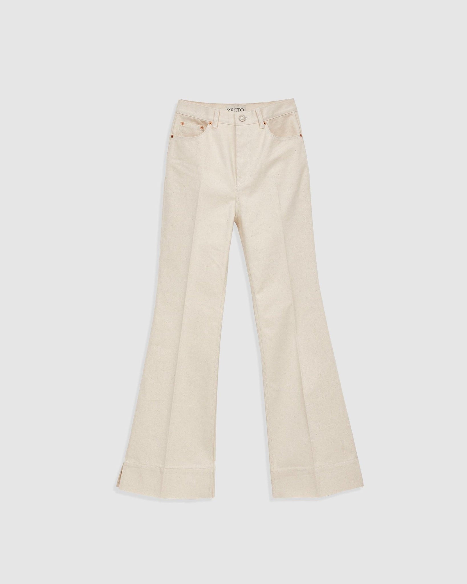 Heavy Cotton High-Waist Flare Denim - {{ collection.title }} - Chinatown Country Club 