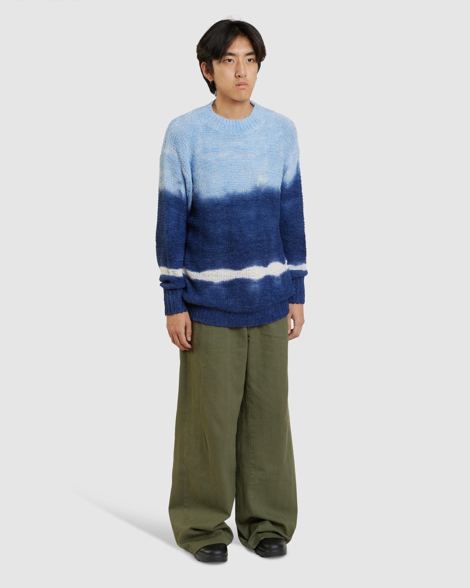 Henley Tie And Dye Cotton Sweater - {{ collection.title }} - Chinatown Country Club 