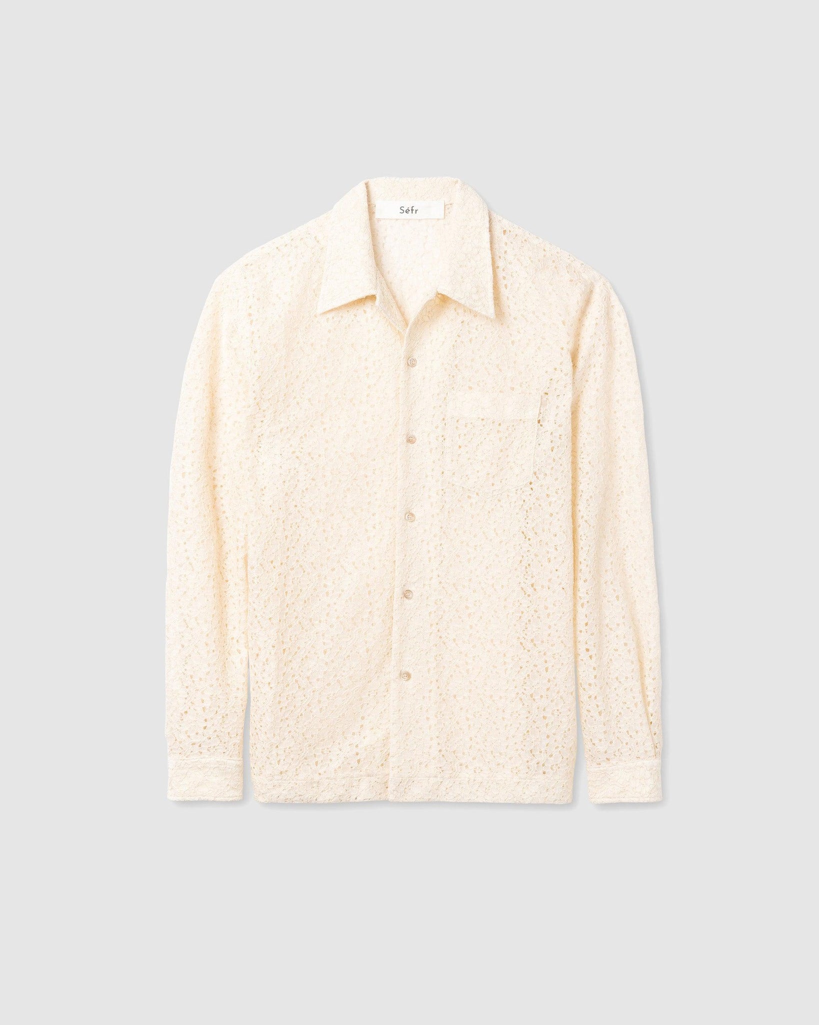 Jagou Shirt Four Petal White - {{ collection.title }} - Chinatown Country Club 