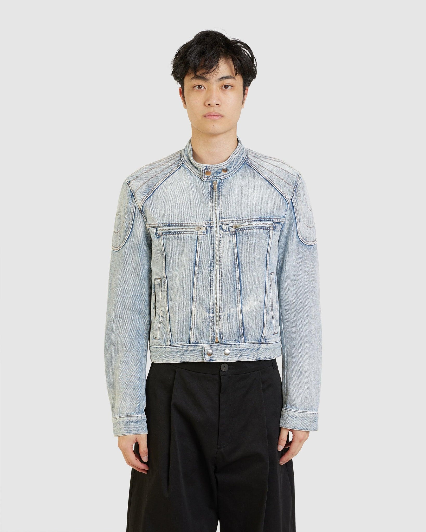 Jihane Denim Jacket - {{ collection.title }} - Chinatown Country Club 